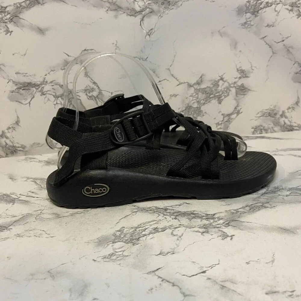 Chaco Women 7 ZX2 Classic Sandal Black Adjustable Straps Sport Outdoor Shoe Hike - Picture 1 of 7